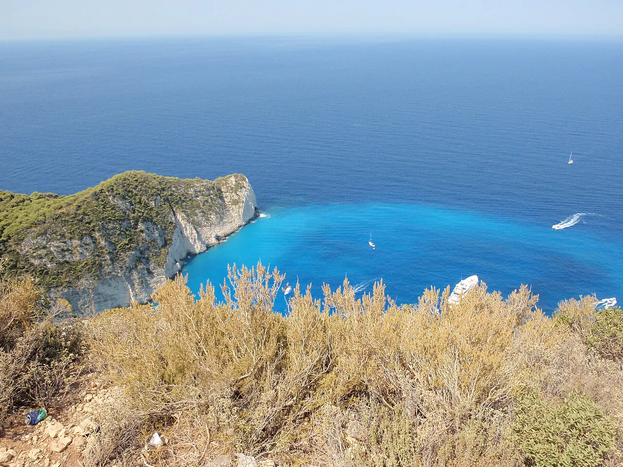 Costa occidentale di Zakinthos sul Mar Ionio